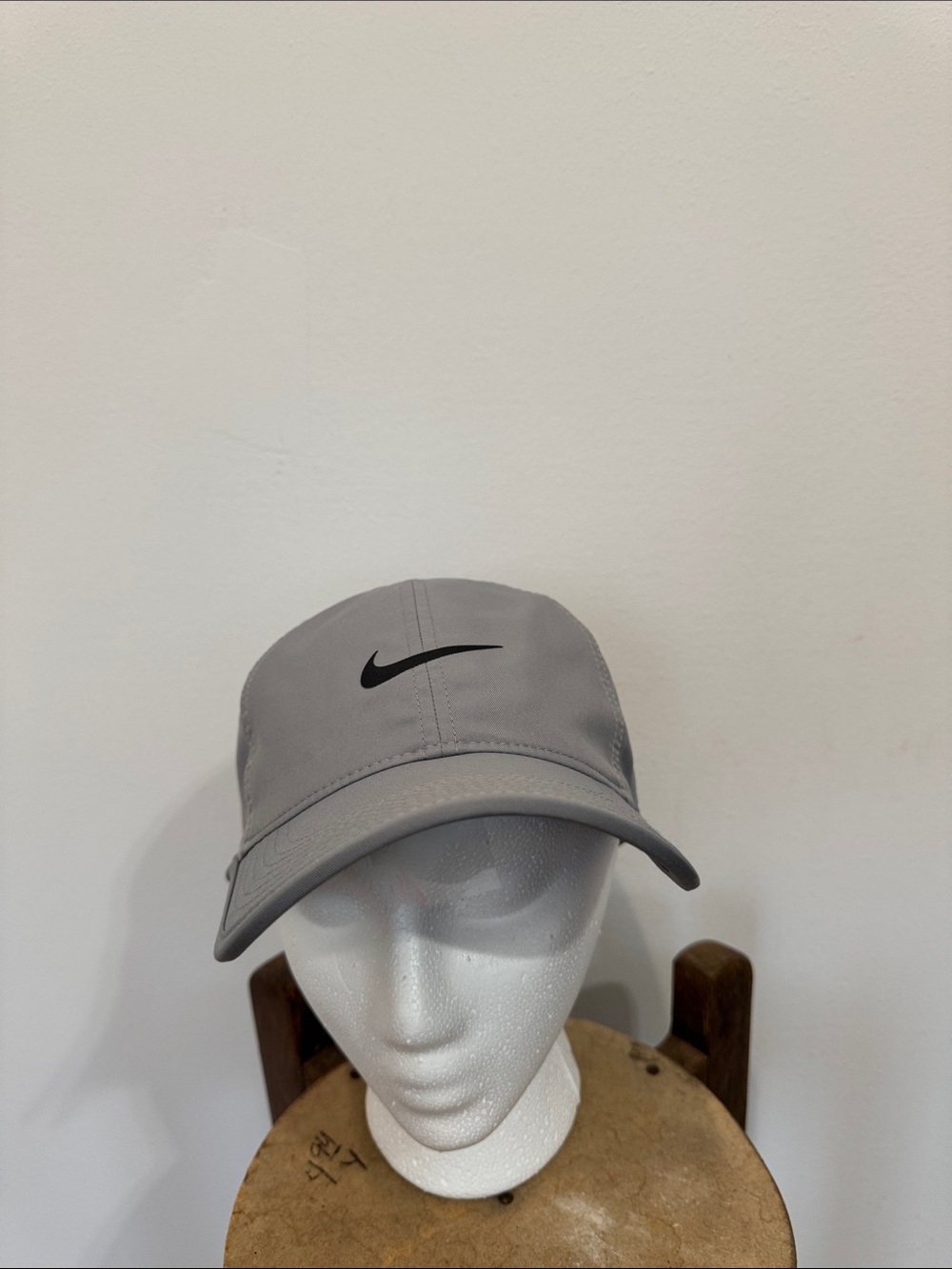 Nike Gray Cap with Black Swoosh